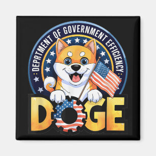 Funny Doge Crypto Meme Department of Government Ef Magnet