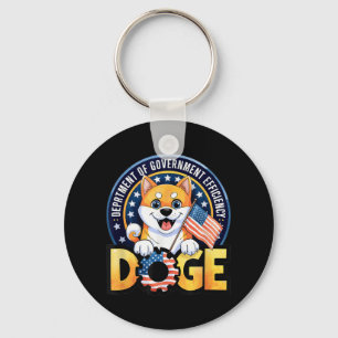 Funny Doge Crypto Meme Department of Government Ef Schlüsselanhänger
