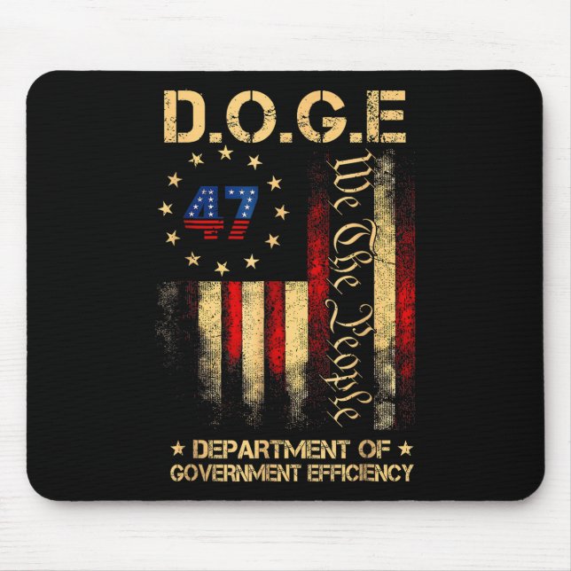 Funny Doge Department of Government Efficiency T-S Mousepad (Vorne)
