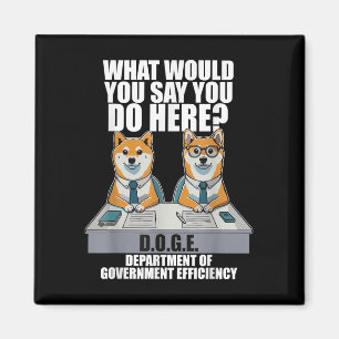 Funny Doge Meme d.o.g.e, Ministerium der Regierung Magnet