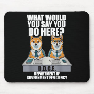 Funny Doge Meme d.o.g.e, Ministerium der Regierung Mousepad