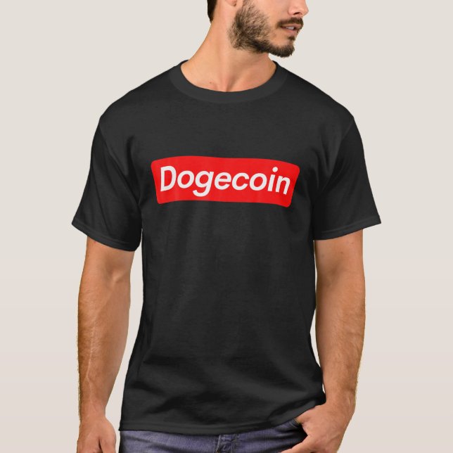 Funny Dogecoin Kryptowährung Dogenmünze T-Shirt (Vorderseite)
