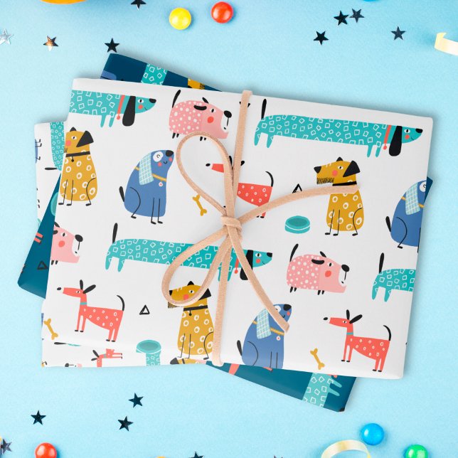 Funny Dogs Geschenkpapier Set (Von Creator hochgeladen)