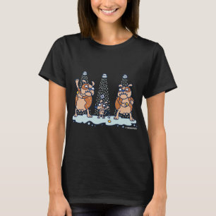 Funny Dogs in Prison Shower Soap Joke T-Shirt