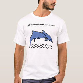 Funny Dolphin Ocean Liebe Waves T-Shirt
