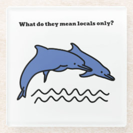 Funny Dolphin Ocean Liebe Waves Untersetzer