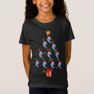 Funny Dolphin Weihnachtsbaum Xmas Delphine T-Shirt