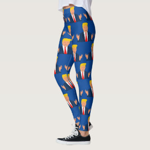 Funny Donald J Trump Cartoon Karikatur Leggings