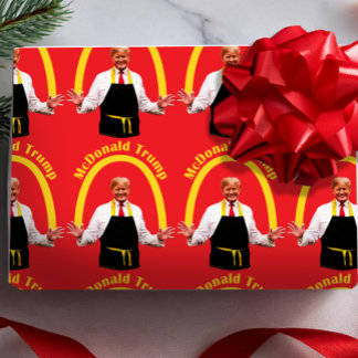 Funny Donald Trump 2024 Französisch Fries Zitat Me Geschenkpapier