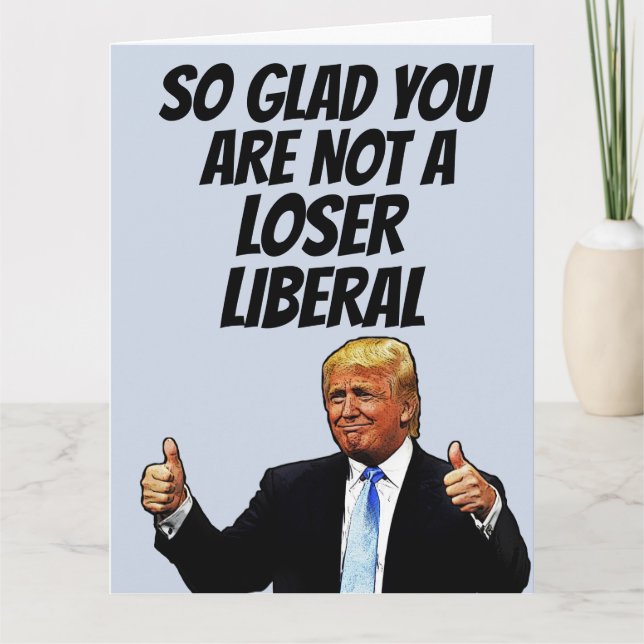 FUNNY DONALD TRUMP BIRTHDAY GREETING CARD KARTE (Vorderseite)