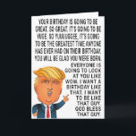 Funny Donald Trump Birthday Karte<br><div class="desc">Funny Donald Trump Geburtstagskarte "Dein Geburtstag wird großartig und Yuuuggge" perfekt Geschenk zum Geburtstag. Personalisieren Sie Ihre eigene Botschaft!</div>