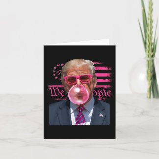 Funny Donald Trump Bubble Gum Pink 4. Juli Ame Karte