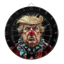 Funny Donald Trump Clown Dart Board