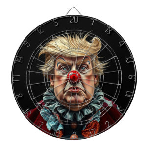 Funny Donald Trump Clown Dart Board Dartscheibe