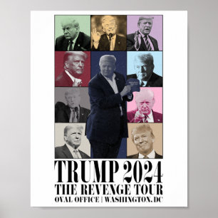 Funny Donald Trump Die Rache Tour Ultra Mega Tou Poster