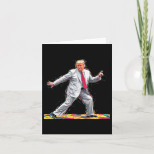 Funny Donald Trump Disco Tancing 60er 70er 80er Pr Karte