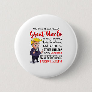 Funny Donald Trump, ein wirklich großer Onkel, Unc Button