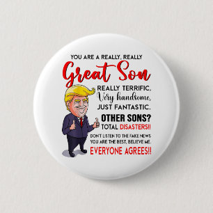 Funny Donald Trump ein wirklich großer Sohn _1 Button