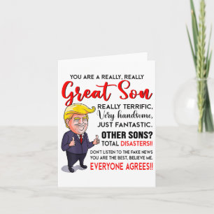 Funny Donald Trump ein wirklich großer Sohn _1 Karte