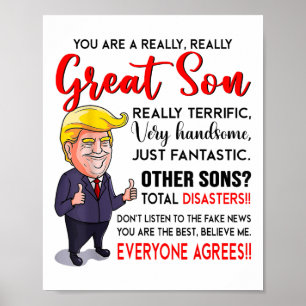 Funny Donald Trump ein wirklich großer Sohn _1 Poster