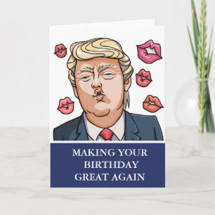 Funny Donald Trump Fake News Birthday Card Karte