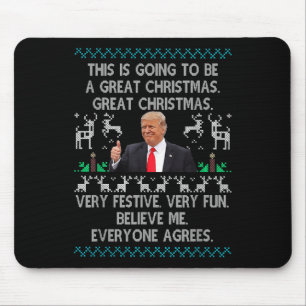 Funny Donald Trump frohe Weihnachten Weihnachten W Mousepad