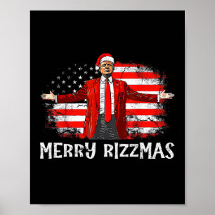 Funny Donald Trump frohe Weihnachten Xmas Pajamas Poster