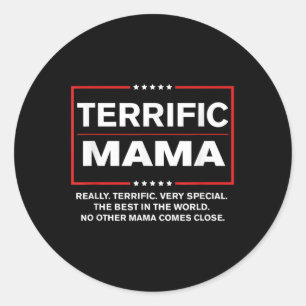 Funny Donald Trump Geschenk für Terrific Mama - Tr Runder Aufkleber