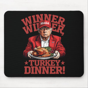 Funny Donald Trump Gewinner Gewinner Türkei Abende Mousepad