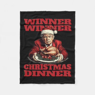 Funny Donald Trump Gewinner Weihnachtsessen Fleecedecke