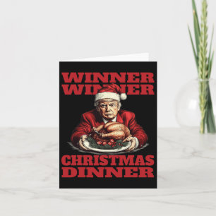 Funny Donald Trump Gewinner Weihnachtsessen Karte