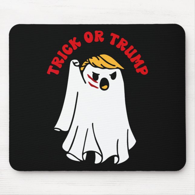 Funny Donald Trump Ghost Fight Trick oder Trump Mousepad (Vorne)