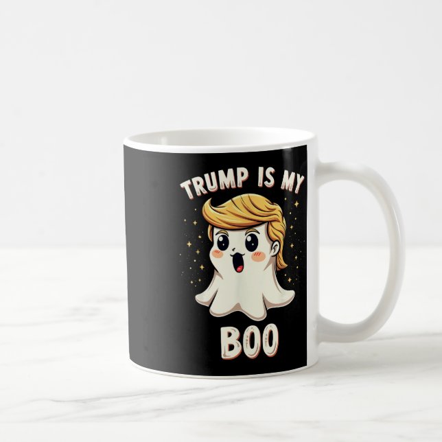 Funny Donald Trump Ghost Halloween-Party Spooky Kaffeetasse (Rechts)