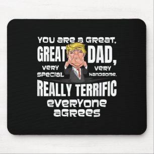 Funny Donald Trump gibt Geschenke für Vater Weihna Mousepad