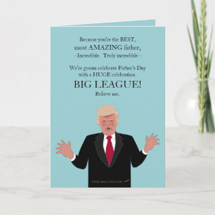 Funny Donald Trump glücklich Väter Tag Custom Karte