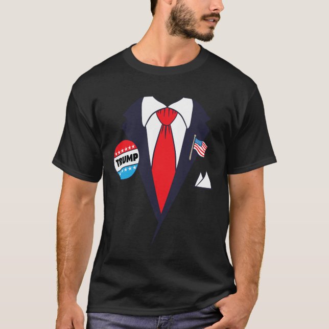 Funny Donald Trump Halloween Kostüm - Cartoon T-Sh T-Shirt (Vorderseite)