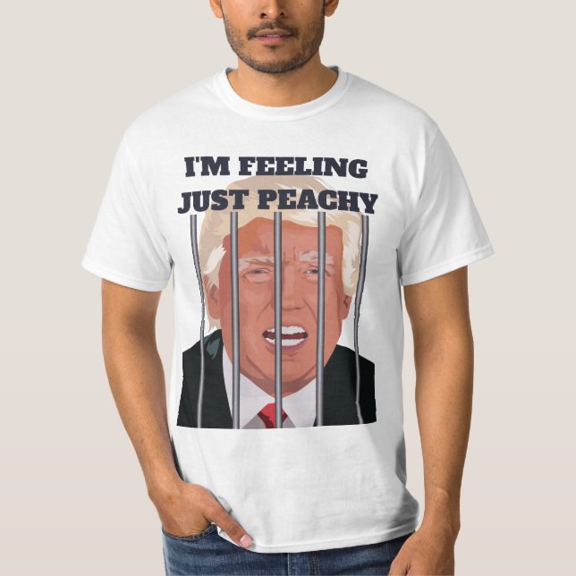Funny Donald Trump im Gefängnis Spaß T-Shirt (Vorderseite)