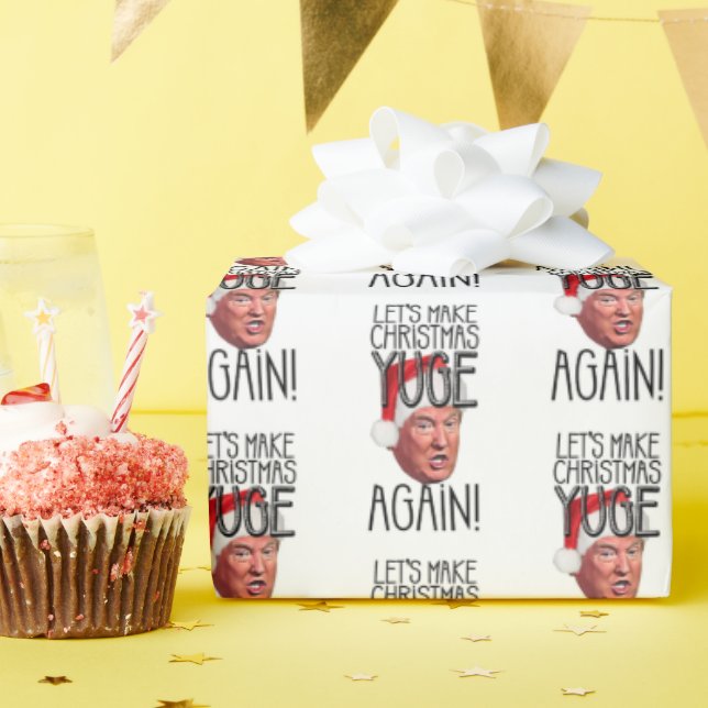 Funny Donald Trump macht Weihnachtsjuge wieder 202 Geschenkpapier (Geburtstagsparty)