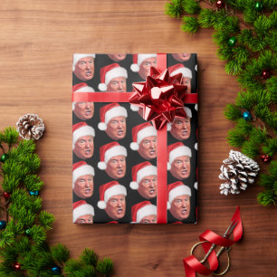 Funny Donald Trump Pattern Weihnachts-Weihnachtsma Geschenkpapier