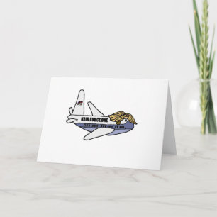 Funny Donald Trump Presidential Airplane Karte