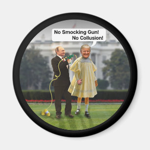 Funny Donald Trump Putin Smocking Gun Joke Magnet