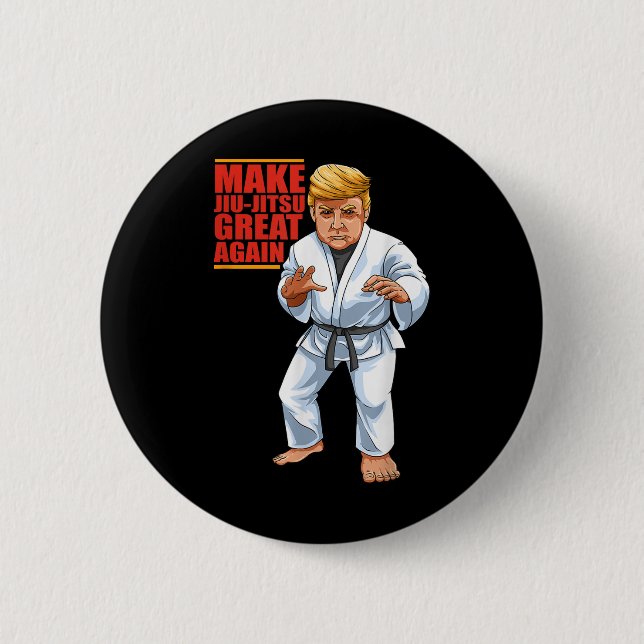 Funny Donald Trump Republikaner - Jiu-jitsu und Bj Button (Vorderseite)