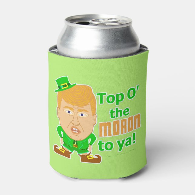 Funny Donald Trump St Patricks Day Leprechaun Dosenkühler (Kanne Vorderseite)