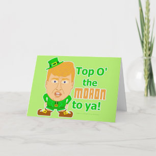 Funny Donald Trump St Patricks Day Leprechaun Karte