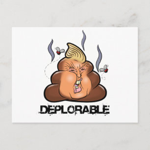 Funny Donald Trump - Trumpy-Poo Poo Emoji Icon Postkarte