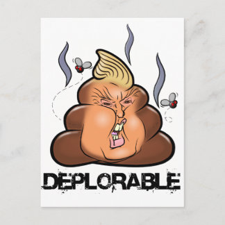 Funny Donald Trump - Trumpy-Poo Poo Emoji Icon Postkarte