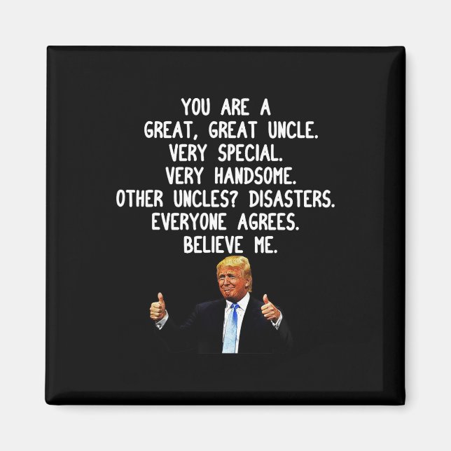 Funny Donald Trump Uncle Gag Geschenk Konservative Magnet (Vorne)