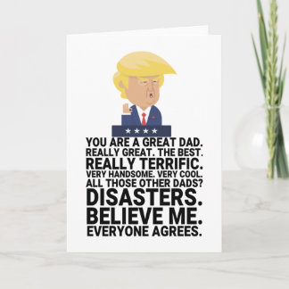 Funny Donald Trump Vatertag Karte