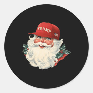 Funny Donald Trump Weihnachtsfeiertag 1 Runder Aufkleber
