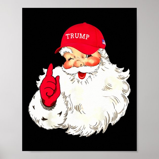 Funny Donald Trump Weihnachtsfeiertag Poster (Vorne)